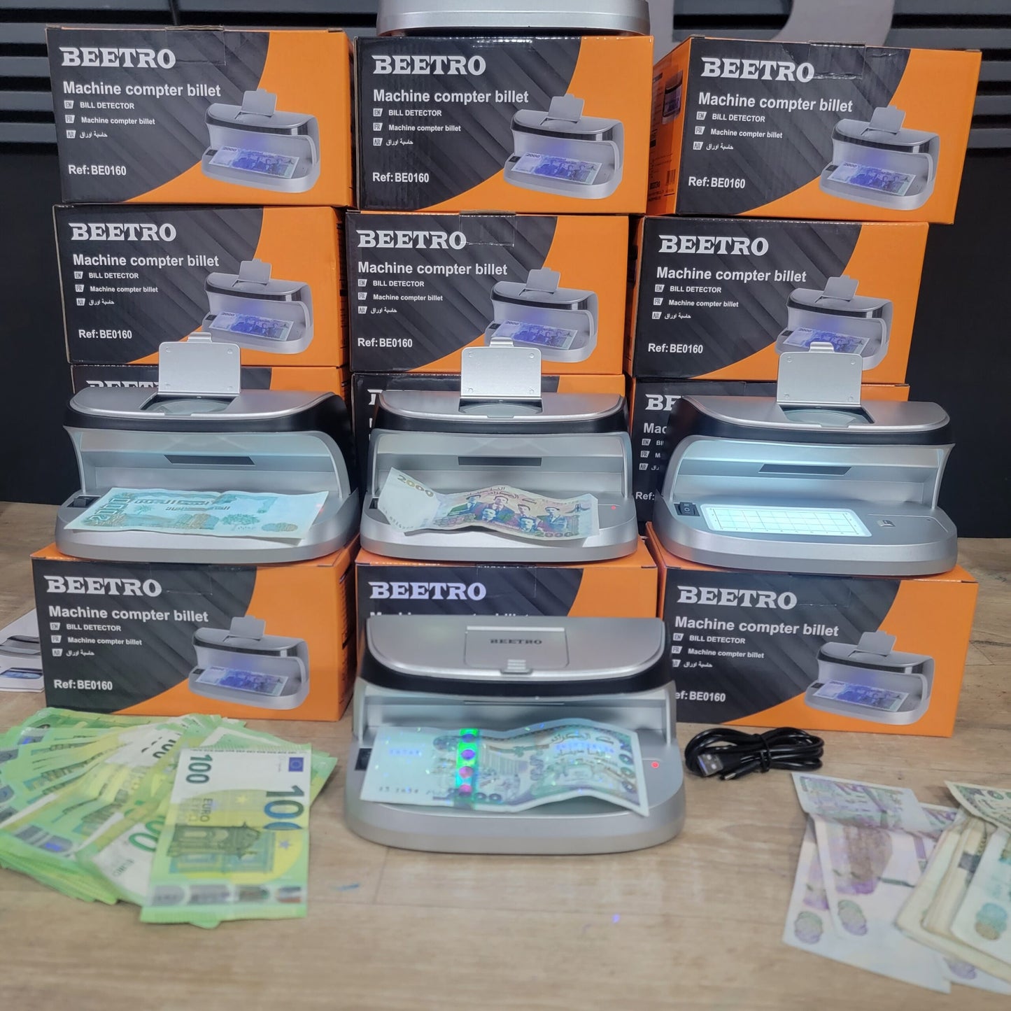 Scanner Detector Faux Billet Rechargeable BEETRO ماسح ضوئي كاشف التزوير قابل للشحن قابل لإعادة الشحن