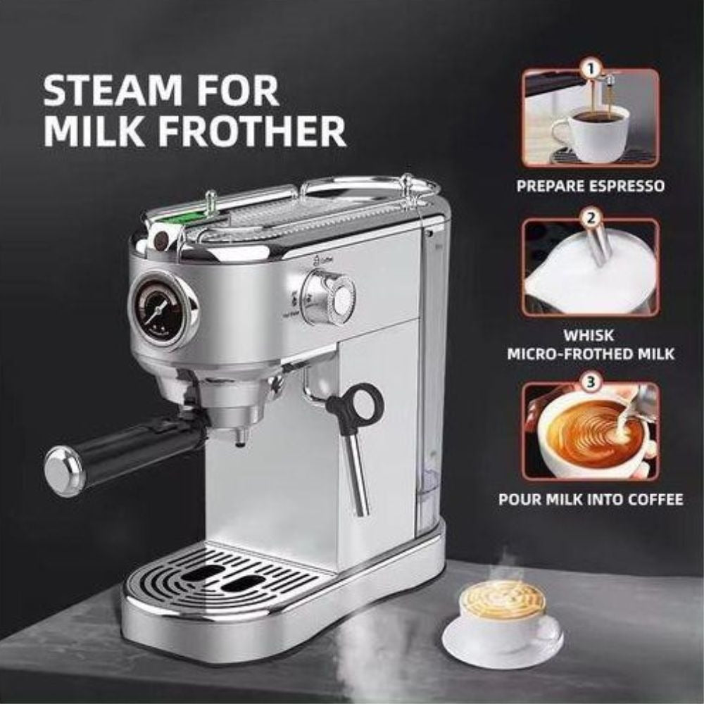 ماكنة صنع القهوة بومان الألمانية Machine à Café Expresso BOMANN 19 Bar – 4 En 1 – Dolce Gusto / Nespresso / Poudre / cappuccino cafetière