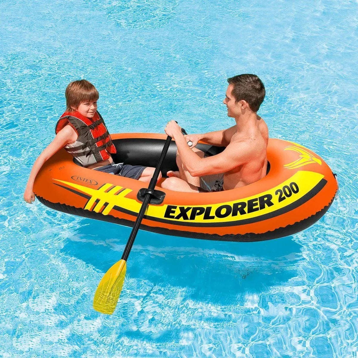قوارب Intex Explorer 200 & 300 أختر في الأسفل الحجم الكبير ام المتوسط