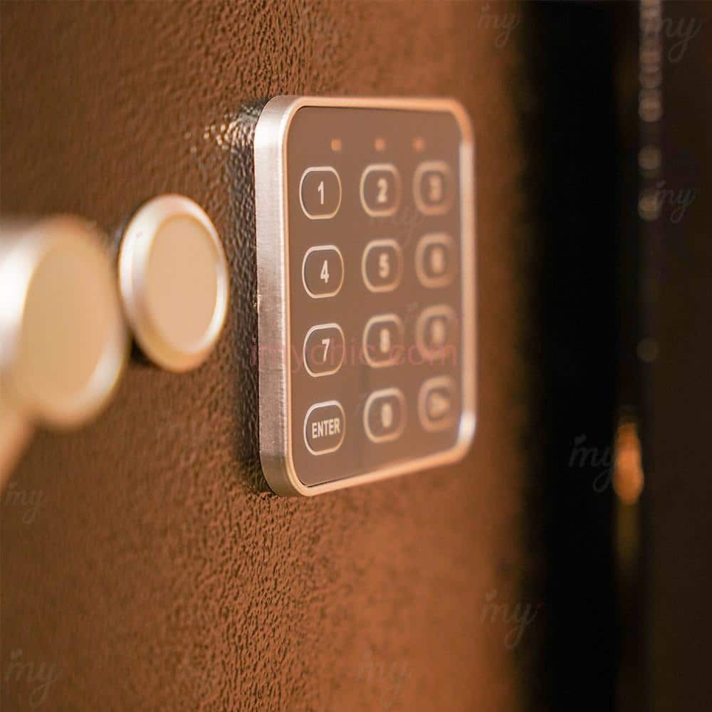 كوفر أسود حجم كبير Coffre fort Noir Solide Inoxydable 35X25X25