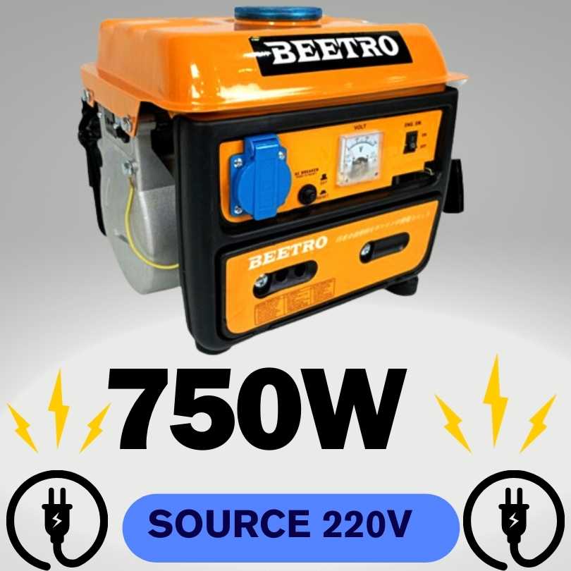 مولد كهربائي بالبنزين أصلي ذو قوة و فعالية عالية Groupe électronique 750W BEETRO