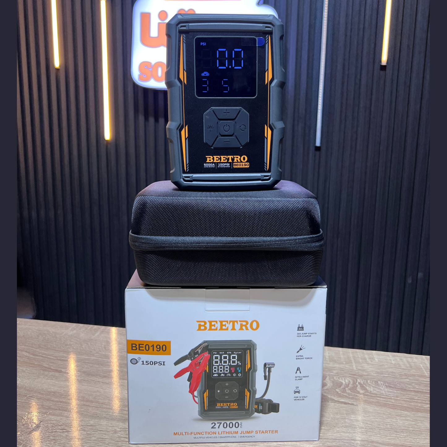 Booster de Batterie & Compresseur d'Air 4-en-1 BEETRO أختر النوع في الأسفل