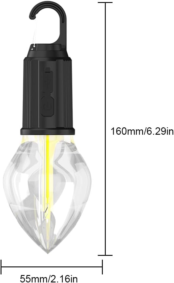 مصباح LED على شكل💡لامبة💡 لاسلكي لا يتلف قابل لإعادة الشحن🔋🔌