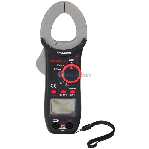 مشبك رقمي أصلي من كراون متعدد الوظائف لقياس التيار الكهربائي بدقة عالية CROWN Pince Multimètre Numérique 600V CT44053