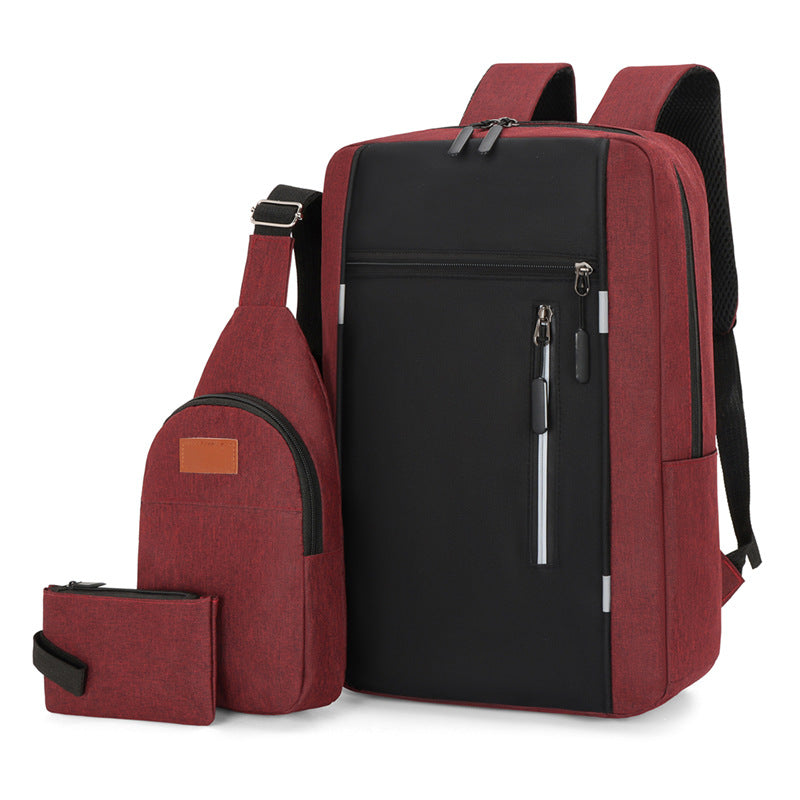 Pack Sac a dos 3 piece  جودة متوسطة اختر اللون اسفل