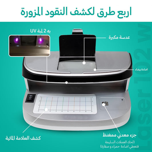 Scanner Detector Faux Billet Rechargeable BEETRO  ماسح ضوئي كاشف التزوير قابل للشحن قابل لإعادة الشحن