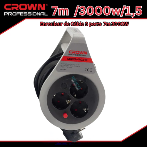 Enrouleur de Câble CROWN متوفرة ب 4 قياسات أختر في الأسفل