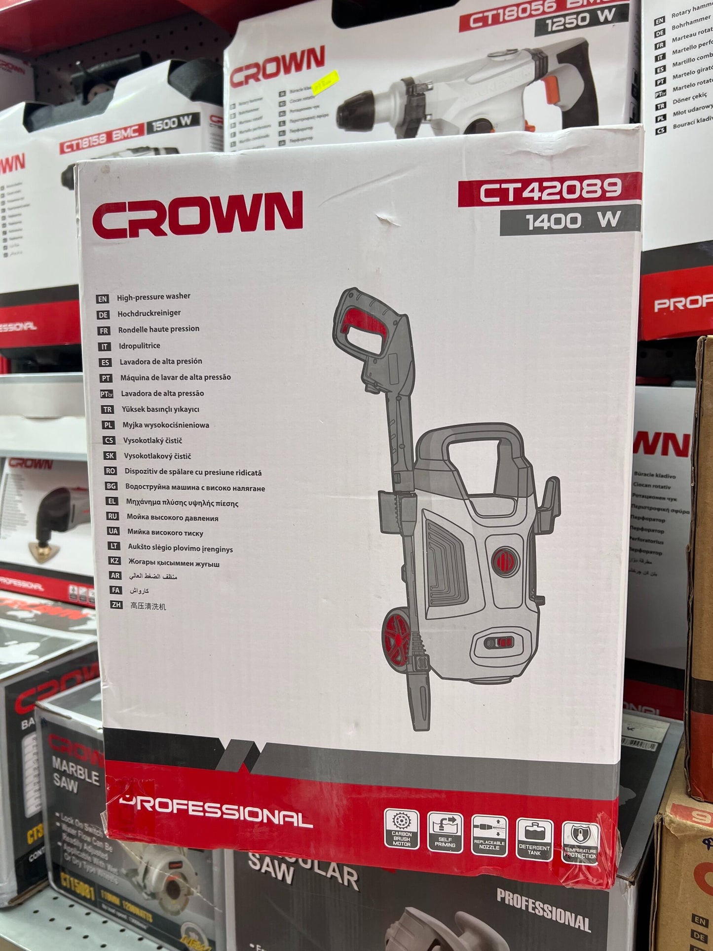 Nettoyeur Haute Pression 105bar 1400W CROWN ORIGINAL