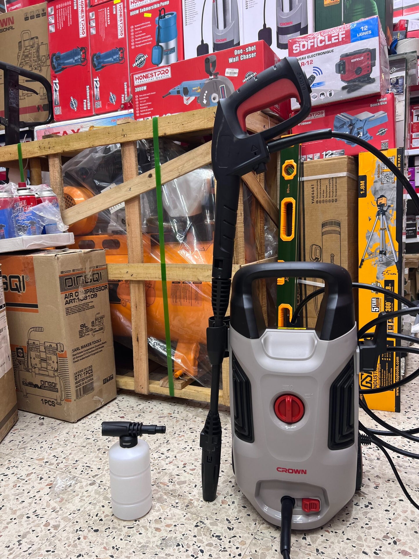 Nettoyeur Haute Pression 105bar 1400W CROWN ORIGINAL