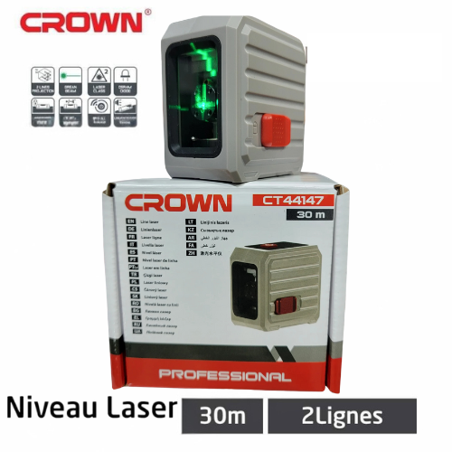 Niveau laser CROWN 2 lignes 30M
